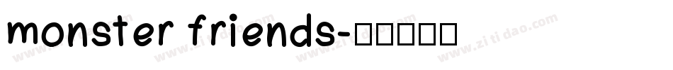 monster friends字体转换